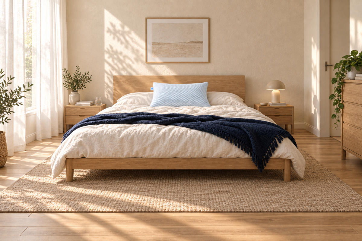 Oreiller Sleepillo dans une chambre lumineuse